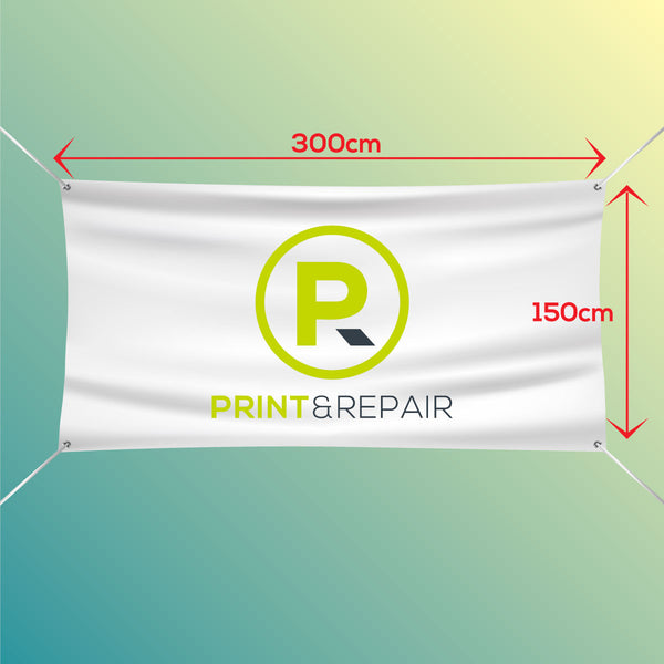 Banner with Eyelets - 300cm by 150cm
